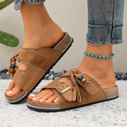 Rio Tassel Cork Sandals – The Boho Sandal You'll Wear on Repeat All Summer