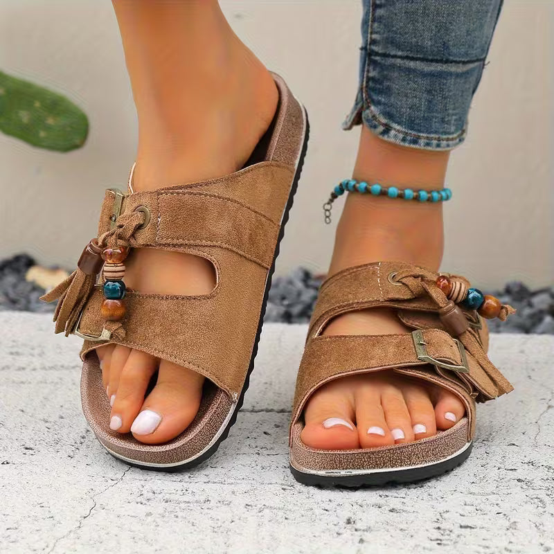 Rio Tassel Cork Sandals – The Boho Sandal You'll Wear on Repeat All Summer