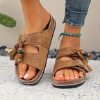 Rio Tassel Cork Sandals – The Boho Sandal You'll Wear on Repeat All Summer