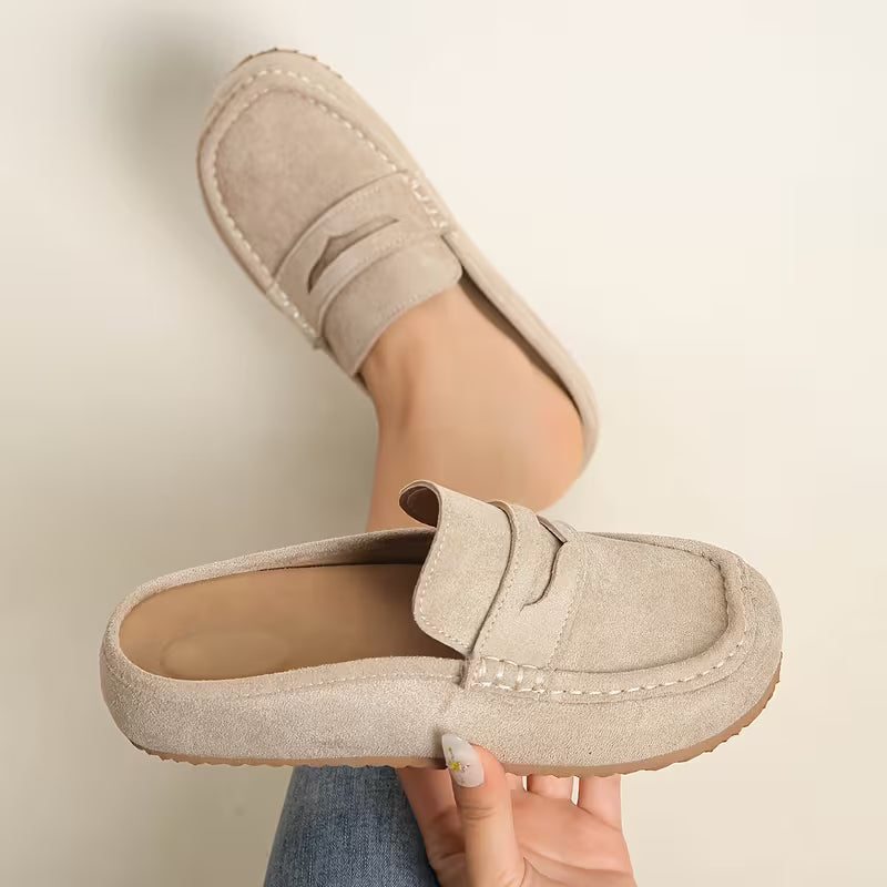Nora Suede Mule Loafers – Slip On, Step Out, Feel Amazing