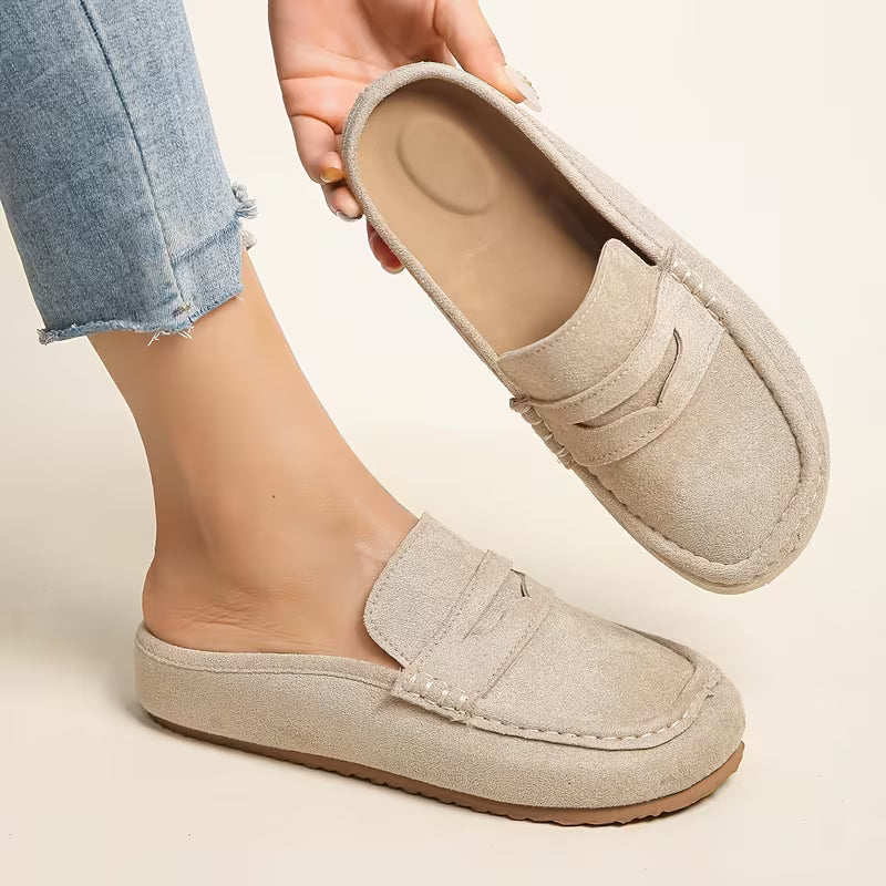 Nora Suede Mule Loafers – Slip On, Step Out, Feel Amazing