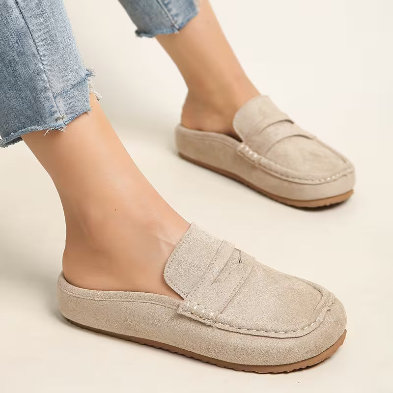 Nora Suede Mule Loafers – Slip On, Step Out, Feel Amazing