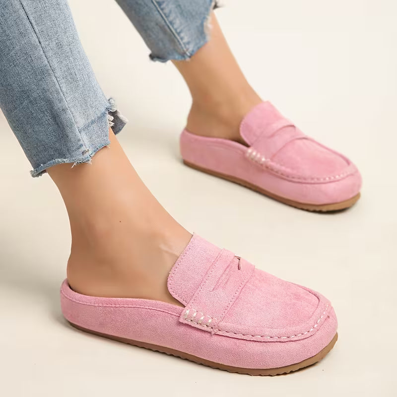 Nora Suede Mule Loafers – Slip On, Step Out, Feel Amazing