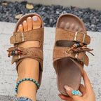 Rio Tassel Cork Sandals – The Boho Sandal You'll Wear on Repeat All Summer