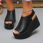 Monaco - Slingback Wedge Sandals