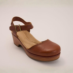 Nora Leather Platform Clogs