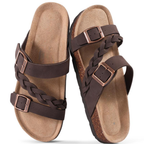 Braided Leather Cork Sandals – Two Straps. One Perfect Fit.