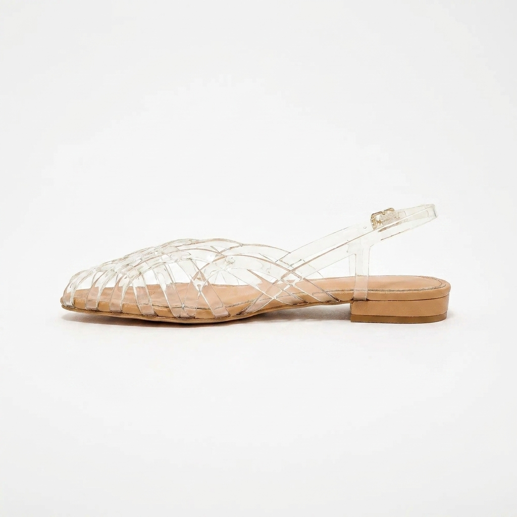 Aria Braided Leather Slingback Flats – Effortless Summer Comfort, All Day