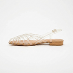 Aria Braided Leather Slingback Flats – Effortless Summer Comfort, All Day