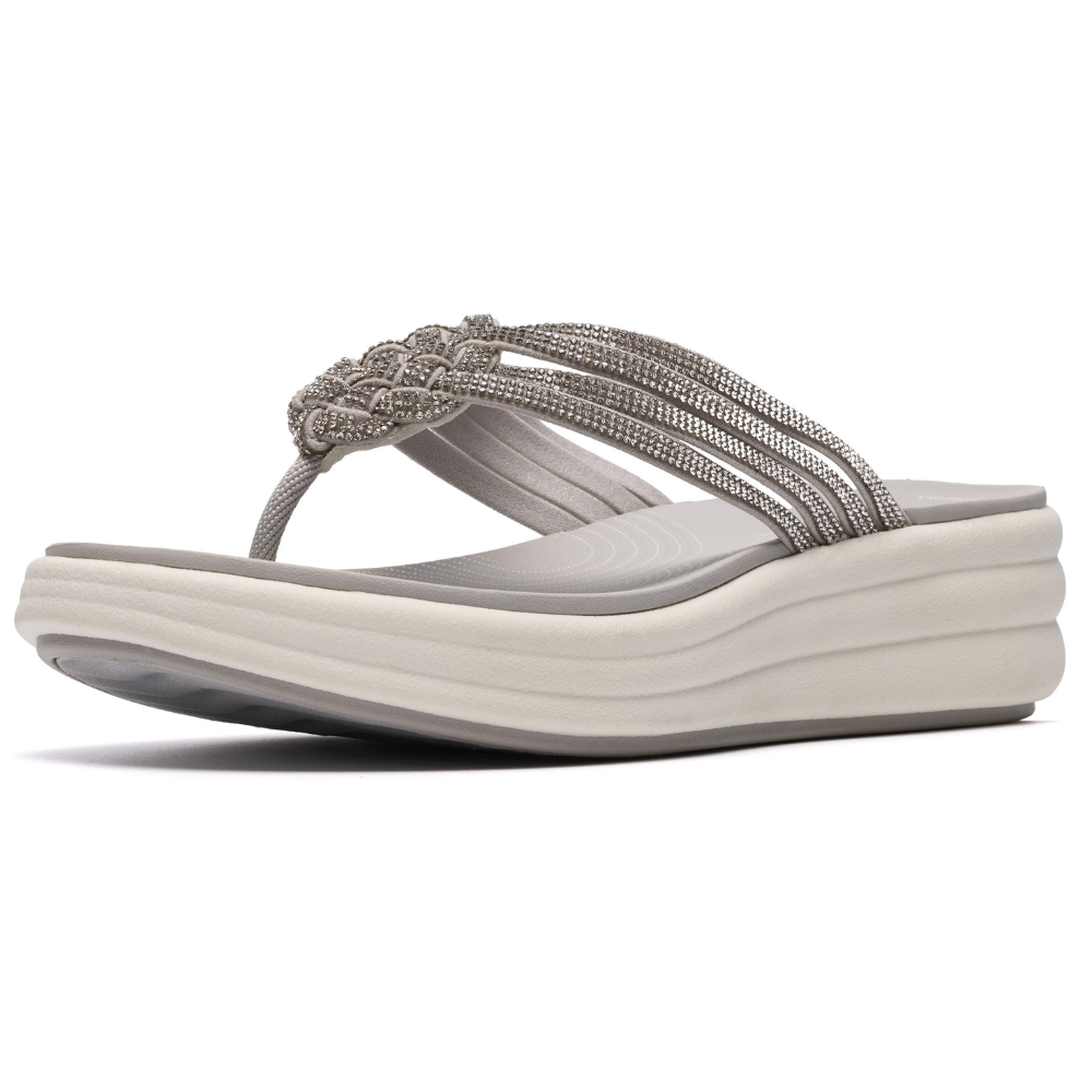 Bellagio Rhinestone Thong Sandals – Pure Cloud Comfort