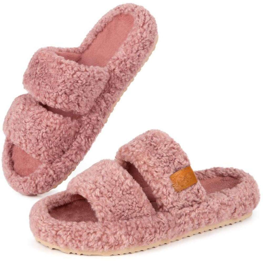 Teddy Cloud Slippers - Open-Toe