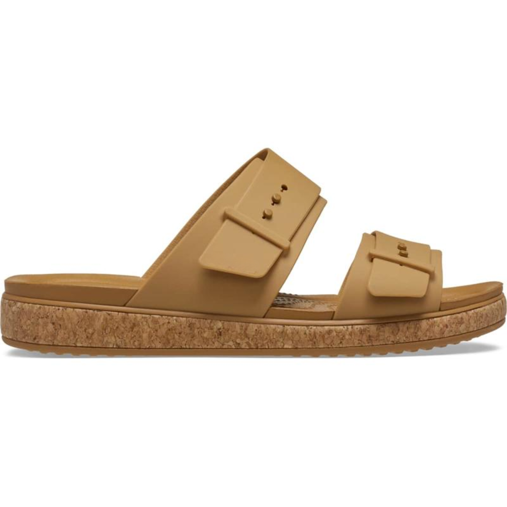 Brooklyn Double Buckle Cork Slides – Two Straps. Zero Effort. All Day