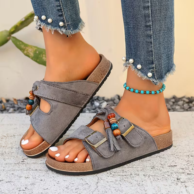Rio Tassel Cork Sandals – The Boho Sandal You'll Wear on Repeat All Summer