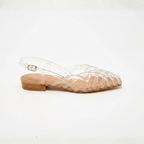Aria Braided Leather Slingback Flats – Effortless Summer Comfort, All Day