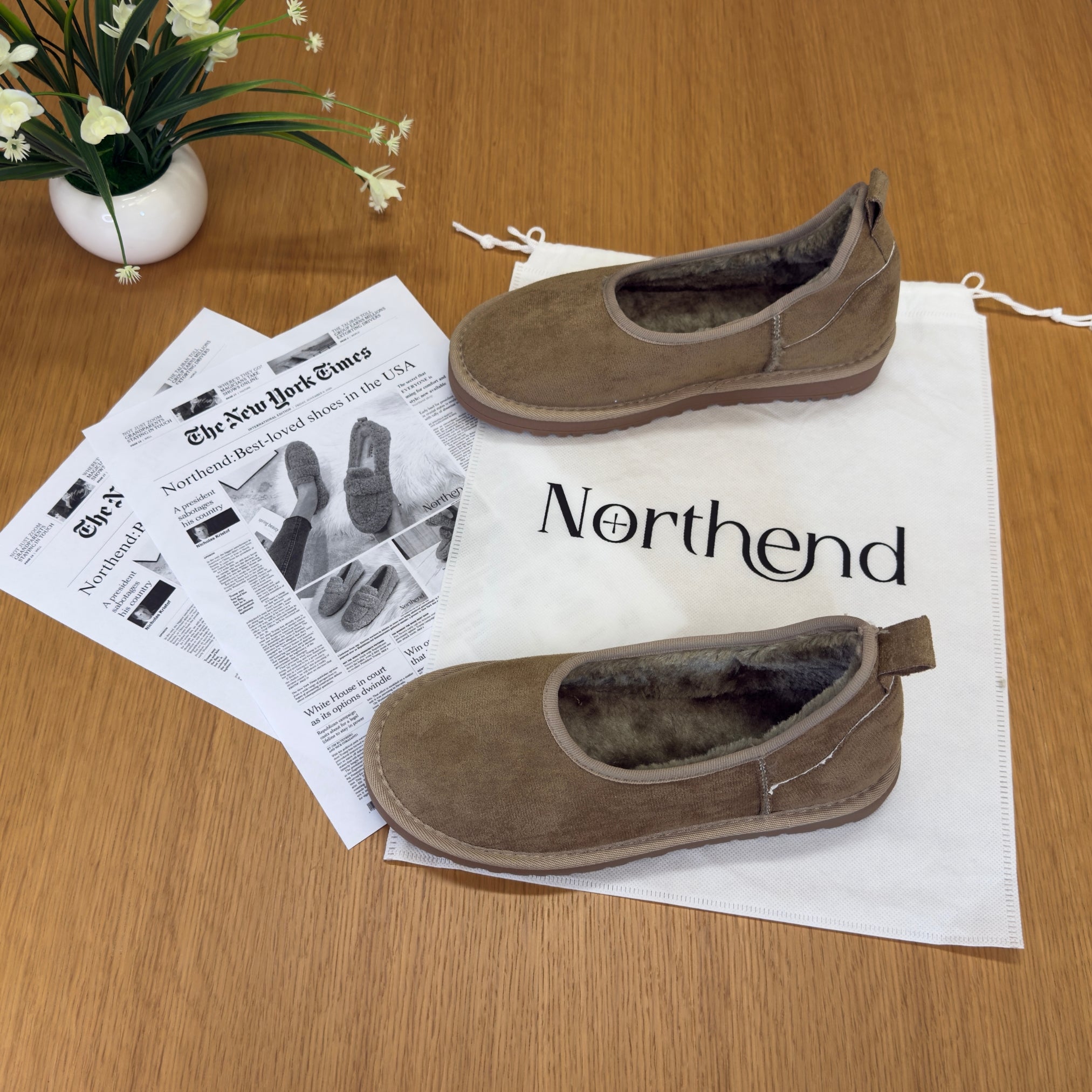 Cozy Snow Fur Loafers for Women