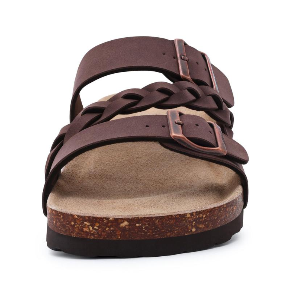 Braided Leather Cork Sandals – Two Straps. One Perfect Fit.