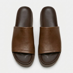 Arwinn Leather Platform Slides