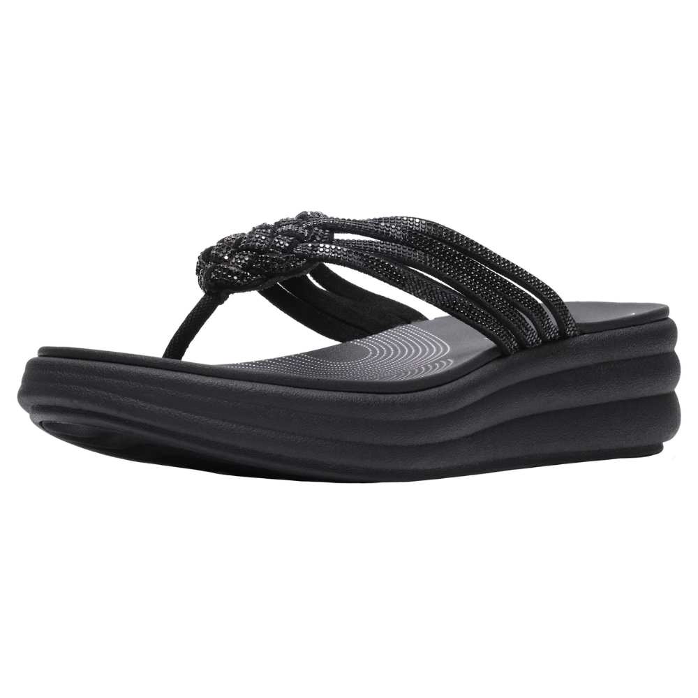 Bellagio Rhinestone Thong Sandals – Pure Cloud Comfort