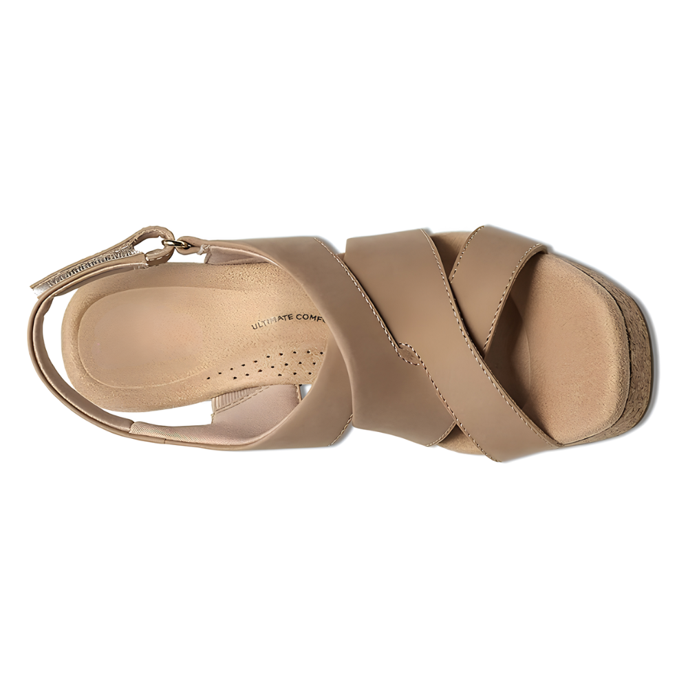 Ravello Cushioned Cork Wedge Sandals – Effortless Lift, Pure Cloud Comfort