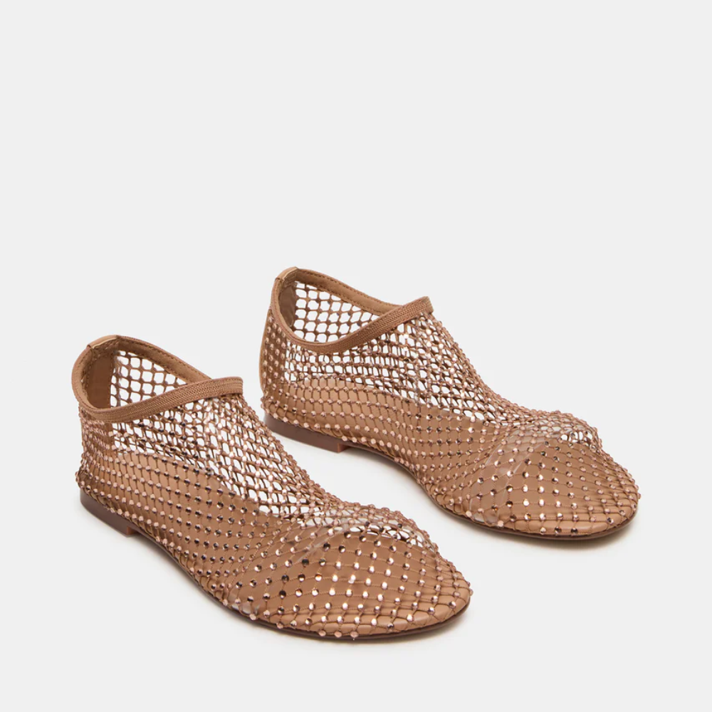 Mino Crystal Mesh Flats
