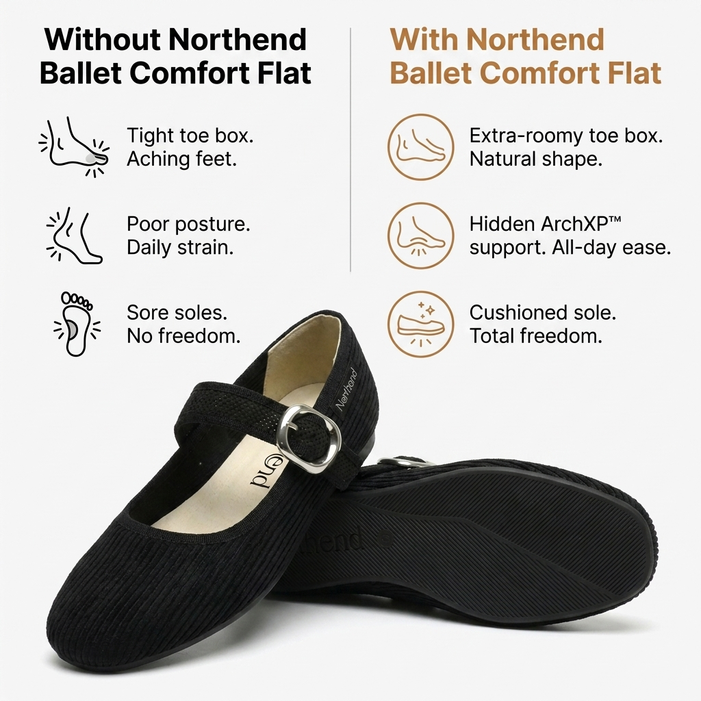 Wide-Fit Ballet Flat