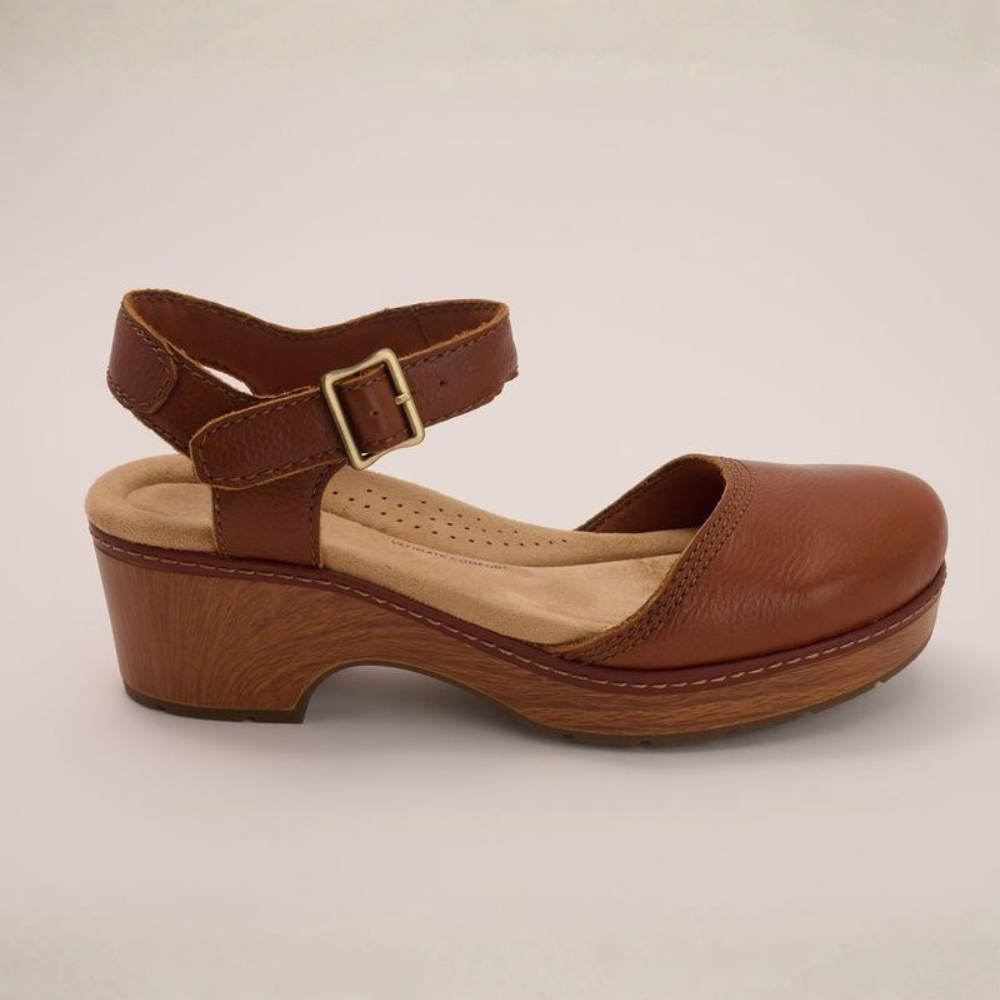 Nora Leather Platform Clogs