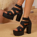 Rebel Platform Block Heels