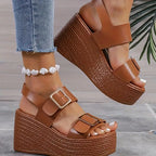 Roma Wedge Platform Sandals