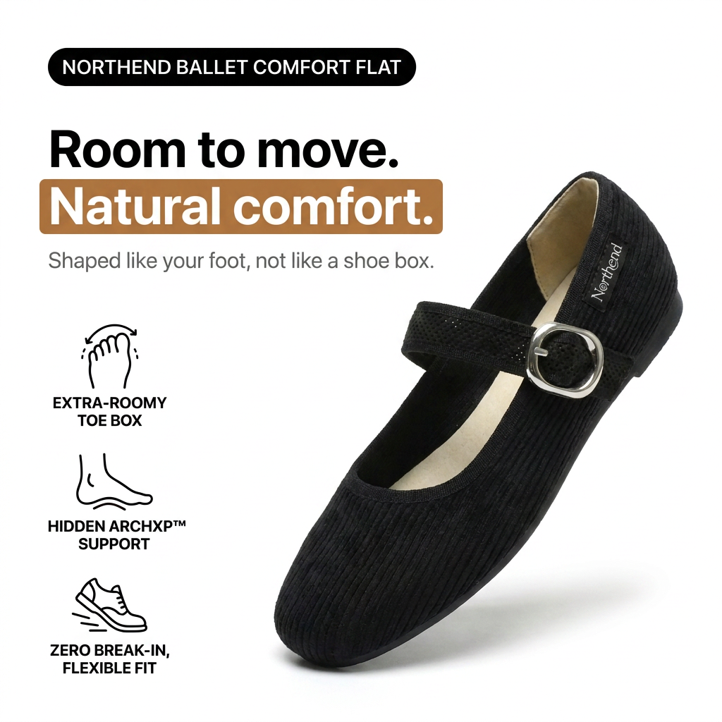 Wide-Fit Ballet Flat