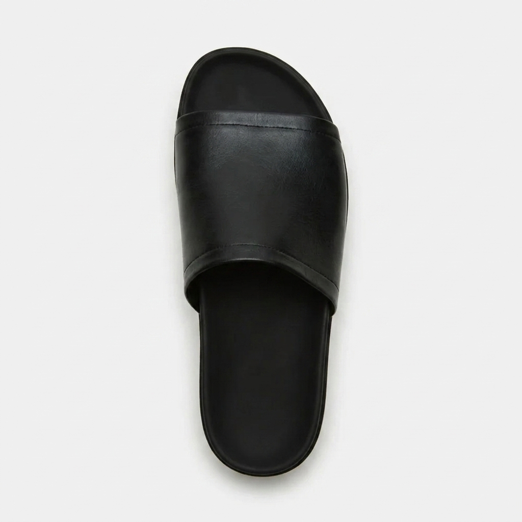 Arwinn Leather Platform Slides
