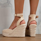 Barcelona - Ankle Strap Espadrille Wedges