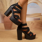 Rebel Platform Block Heels