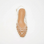 Aria Braided Leather Slingback Flats – Effortless Summer Comfort, All Day