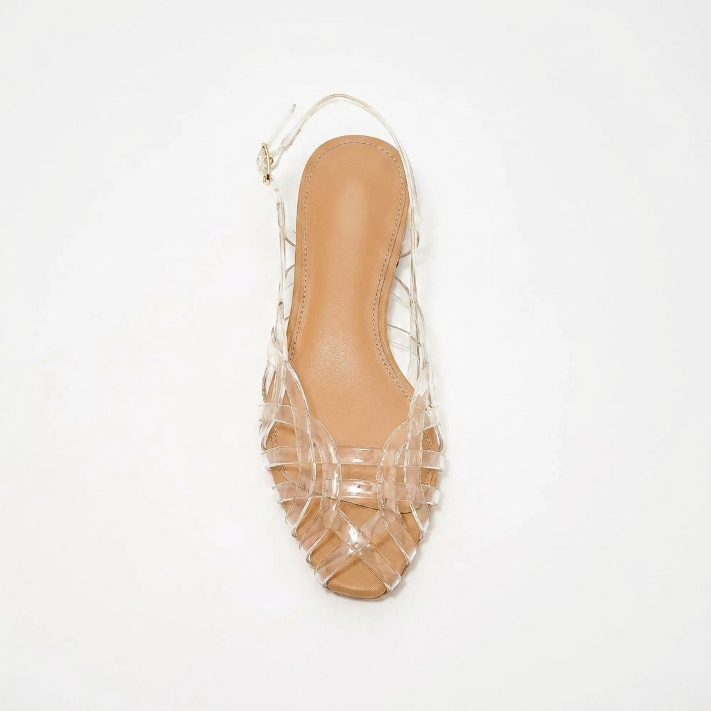 Aria Braided Leather Slingback Flats – Effortless Summer Comfort, All Day