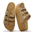 Scooby Platform Three-Strap Sandals