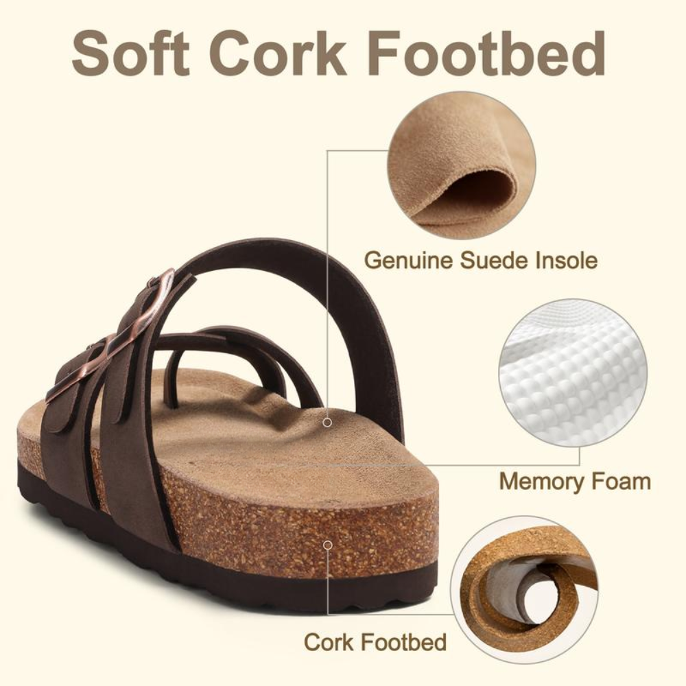 Maya Toe Loop Cork Sandals