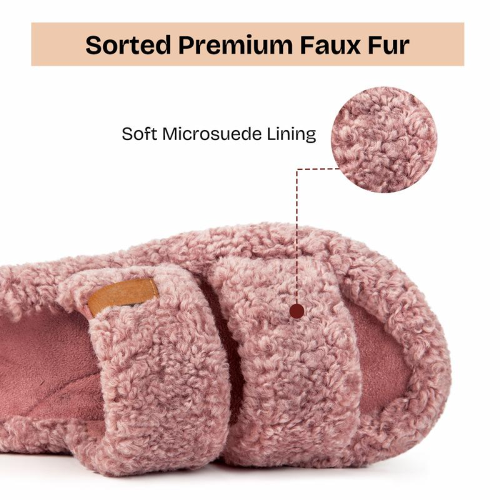 Teddy Cloud Slippers - Open-Toe