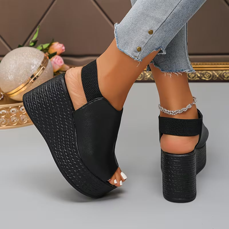 Monaco - Slingback Wedge Sandals