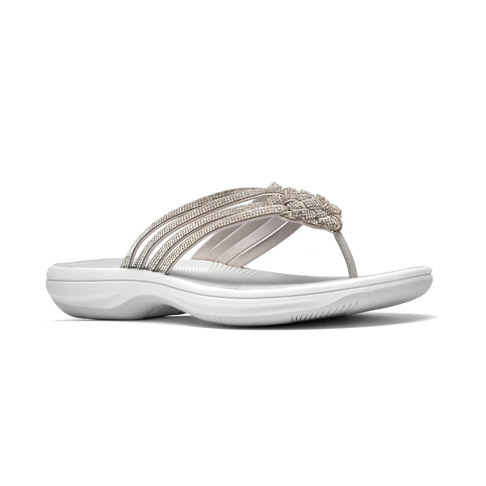 Bellagio Rhinestone Thong Sandals – Pure Cloud Comfort