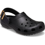 Classic Metallic Buckle Clogs