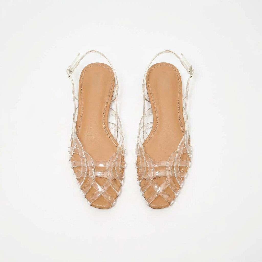 Aria Braided Leather Slingback Flats – Effortless Summer Comfort, All Day
