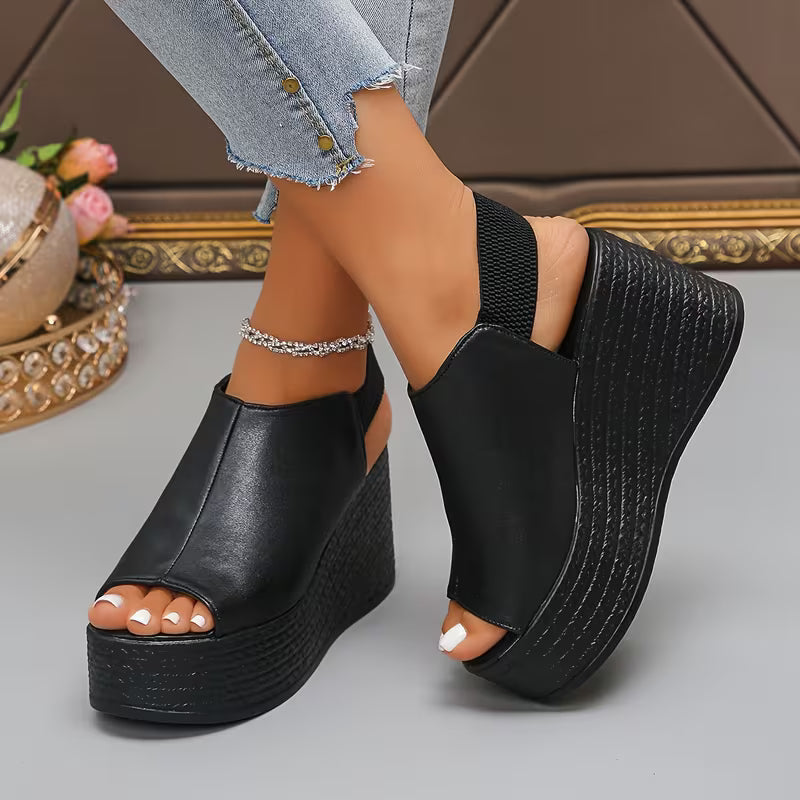 Monaco - Slingback Wedge Sandals