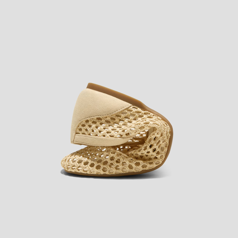 Capri Mesh Lace-Up Flats – Feather-Light Summer Walks