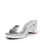 Leather Block Heel Mules – One Strap. Pure Leather