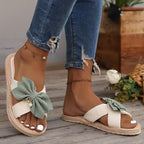 Bella Bow Espadrille Slides – The Pretty Sandal That Feels as Good as It Looks