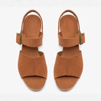 Bella Suede Platform Wedge Sandals – Cloud-Soft All Day