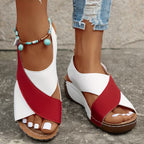 Santorini - Ortho Platform Crisscross Sandals