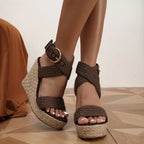 Amalfi Rope Wedge Sandals