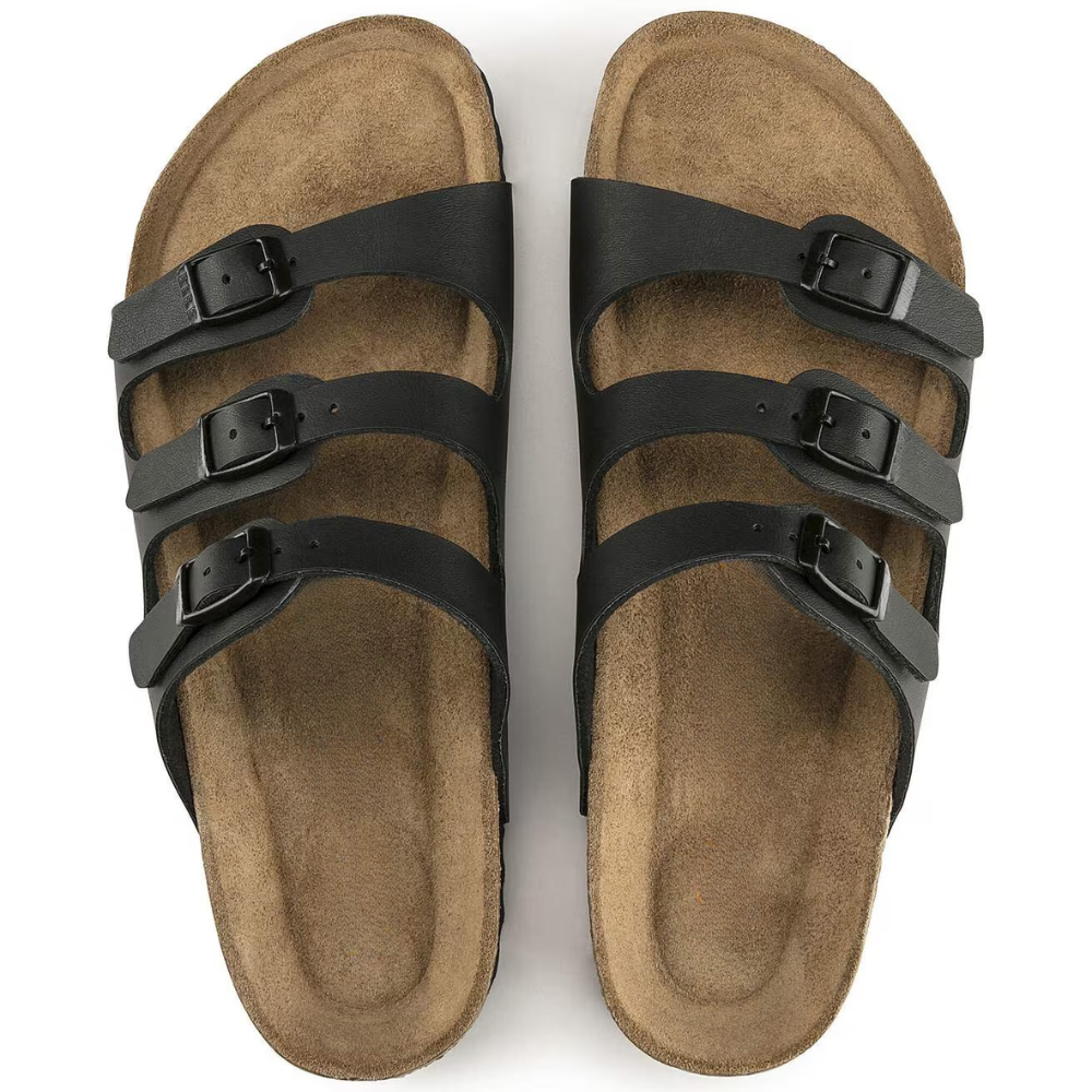 Florida Three-Strap Cork Sandals