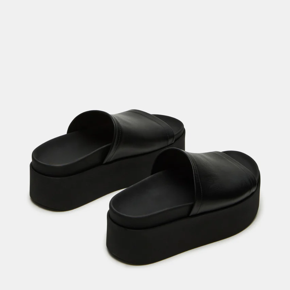 Arwinn Leather Platform Slides